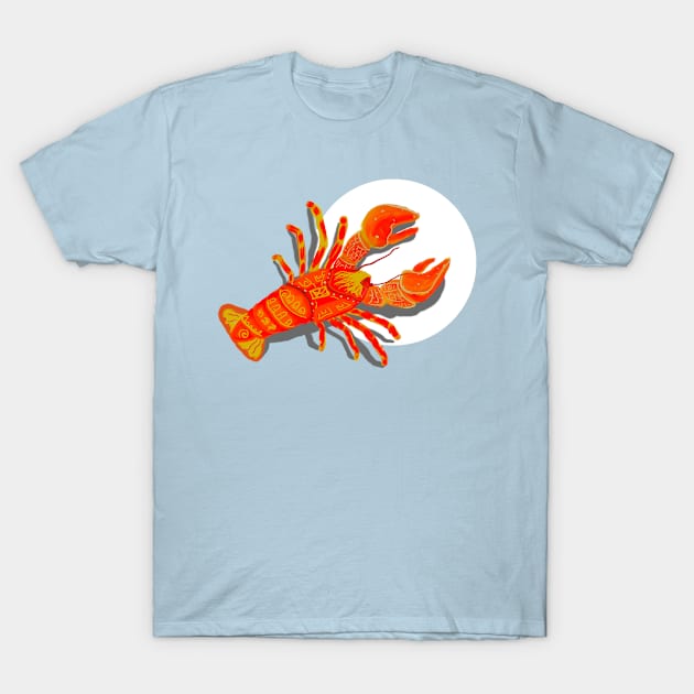 Blonde Lobster Friend T-Shirt by Motiejus